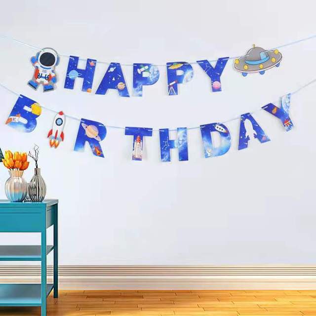 Baner urodzinowy trznadel - dekoracja urodzinowa dla dzieci - kolorowa dziewczyna/chłopiec garland - Wianko - 4