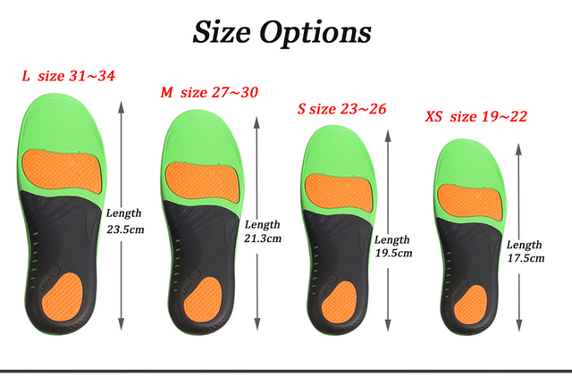 Twarde ortopedyczne wkładki do butów wspierające łuk stopy dla dzieci - płaskostopie, prawidłowe podparcie łuku - Wianko - 2