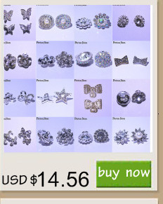 Guziki do sukienek dla kobiet - 10 sztuk 15mm, metalowe, ozdobione perłami i kryształkami, do szykownej odzieży - NK017 - Wianko - 14