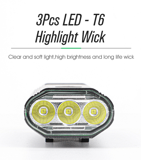 Super jasna latarka rowerowa LED 5200mAh USB WEST BIKING wodoodporna przednia lampa MTB - Wianko - 11