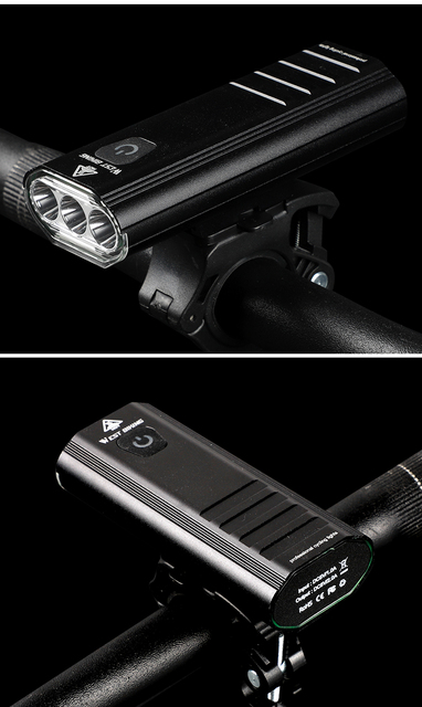 Super jasna latarka rowerowa LED 5200mAh USB WEST BIKING wodoodporna przednia lampa MTB - Wianko - 15