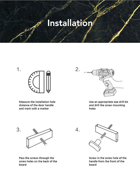 Marmurowy uchwyt ze stali nierdzewnej do mebli Nordic - szuflada, szafka, szafka na buty - lekki, luksusowy, amerykański design - Wianko - 18
