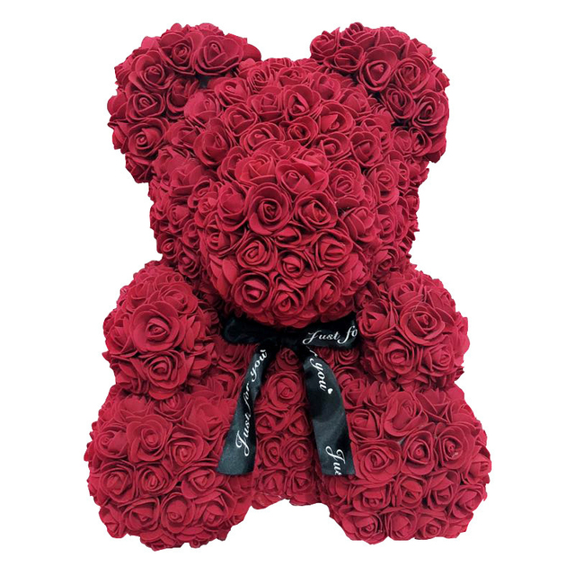 Sztuczna piankowa piłka róża niedźwiedź białe serce Craft dla DIY dekoracji ślubnych, urodzin i świąt - Wianko - 15