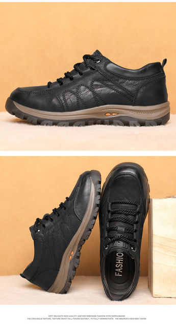 Męskie skórzane buty trampki 2021 - jakość, wygodne, dla aktywnego stylu życia - Wianko - 21
