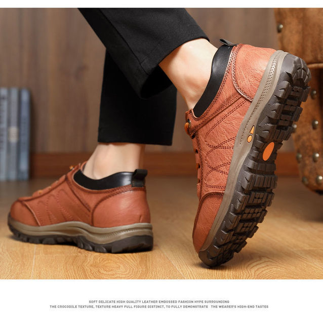 Męskie skórzane buty trampki 2021 - jakość, wygodne, dla aktywnego stylu życia - Wianko - 18