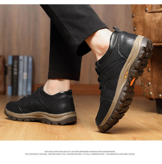Męskie skórzane buty trampki 2021 - jakość, wygodne, dla aktywnego stylu życia - Wianko - 20
