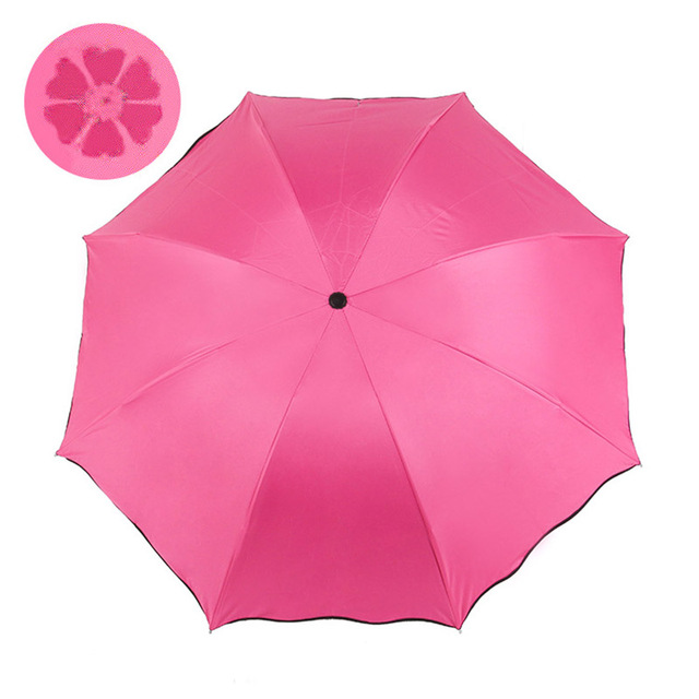 Mini Parasol kreatywności dla kobiet - anty UV, kwitnąca winylowa ochrona przed słońcem z motywem kwiatu Sakura (8 żeber) - Wianko - 9