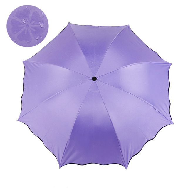 Mini Parasol kreatywności dla kobiet - anty UV, kwitnąca winylowa ochrona przed słońcem z motywem kwiatu Sakura (8 żeber) - Wianko - 8
