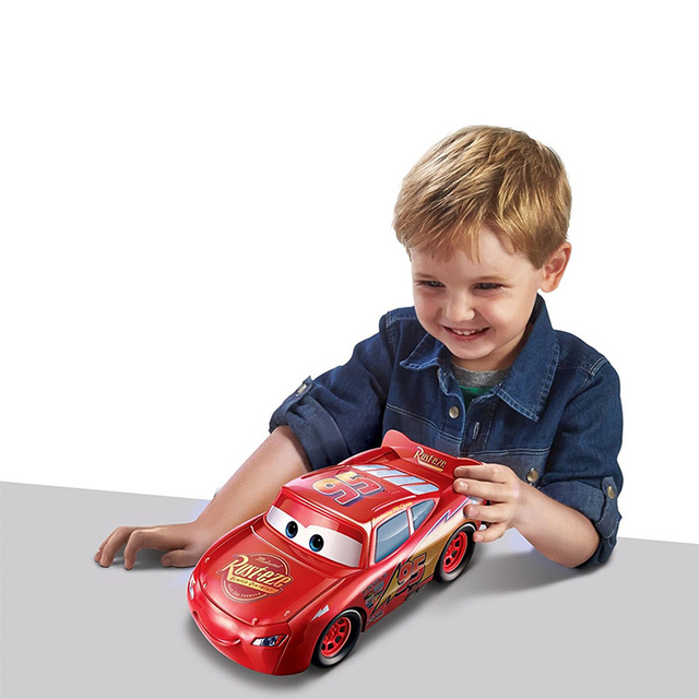 Oryginalny samochód Disney Pixar 3 przekształcający się Zygzak McQueen - Stunt slajdowy - zabawka dla chłopców - prezent urodzinowy DVF38 - Wianko - 1