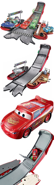 Oryginalny samochód Disney Pixar 3 przekształcający się Zygzak McQueen - Stunt slajdowy - zabawka dla chłopców - prezent urodzinowy DVF38 - Wianko - 3
