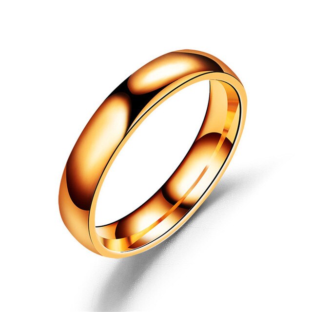 Pierścień zaręczynowy moda: para prostych pierścieni ze stali nierdzewnej w srebrnym kolorze z różową tarką dla kobiet - Wianko - 22