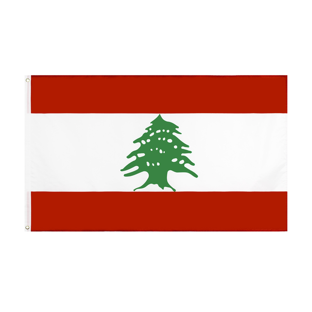 Flaga Libanu Johnin 90x150 cm z motywem zielonego drzewa - Wianko - 2