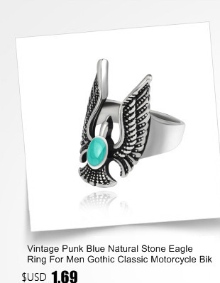 Vintage pierścień z tytanu w stylu punk gothic dla kobiet i mężczyzn motocyklistów, wzór krokodyla, hip-hop, biżuteria otwierająca się, zwierzęcy motyw - Wianko - 1
