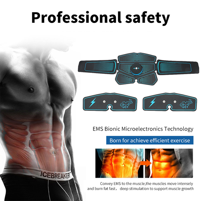 Masażer EMS Electric Stimulator ABS do treningu mięśni brzucha, nóg i pośladków - Wianko - 7