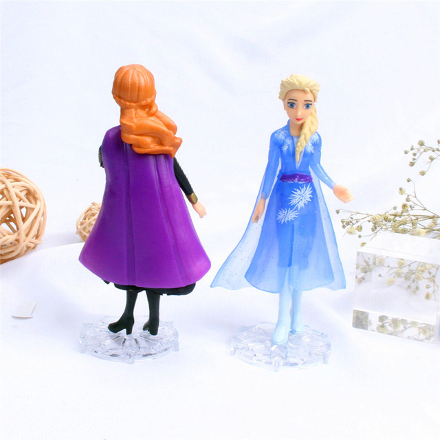 Zestaw 5 sztuk figurki PVC Disney Frozen 2 Elsa Anna Olaf Sven Kristoff - lalki dla dzieci, idealny prezent na Boże Narodzenie (9-14cm) - Wianko - 5