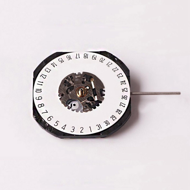 Zegarek kwarcowy Japonia VX42 VX42E - data na 3' / 6', regulacja trzpienia, bez baterii - Wianko - 2