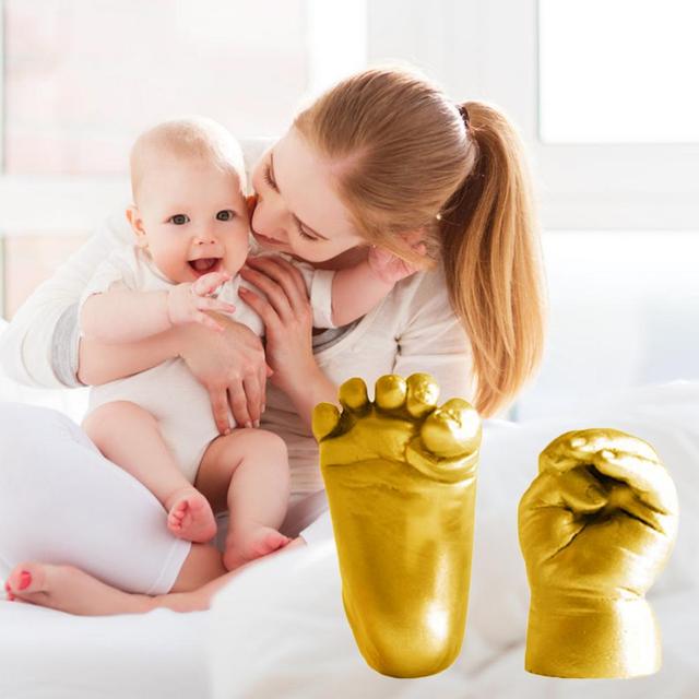 Zestaw do odlewu rączek i stópek dla niemowląt - trwałe i bezpieczne odlewy 3D - Wianko - 4