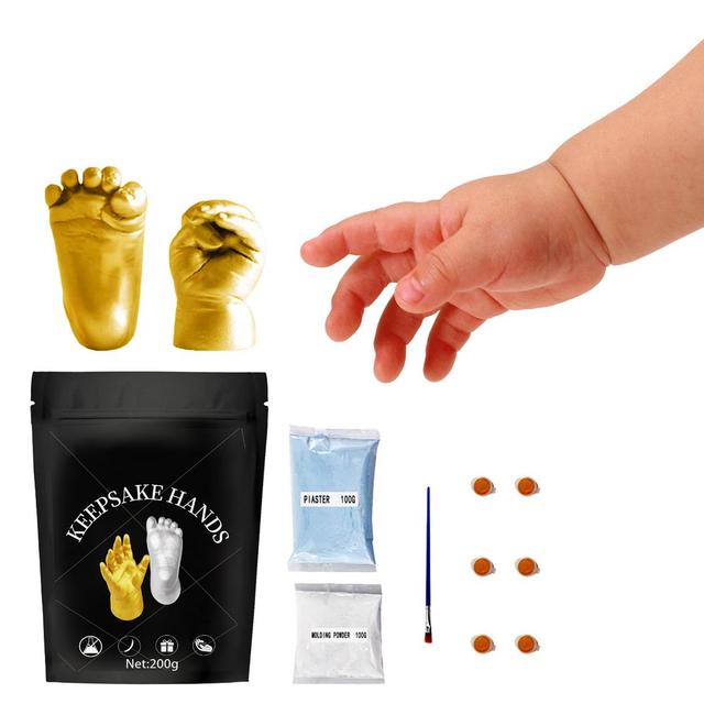 Zestaw do odlewu rączek i stópek dla niemowląt - trwałe i bezpieczne odlewy 3D - Wianko - 1