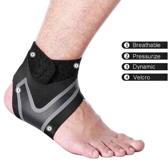 Pasek elastyczny regulowany kompresyjny do wsparcia kostki i ochrony stawów stopy – bieganie, koszykówka, zwichnięcia - Wianko - 5
