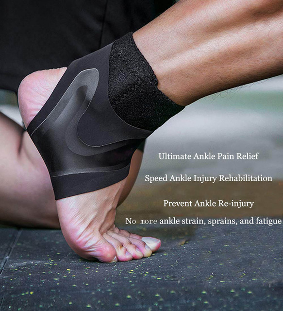 Pasek elastyczny regulowany kompresyjny do wsparcia kostki i ochrony stawów stopy – bieganie, koszykówka, zwichnięcia - Wianko - 3