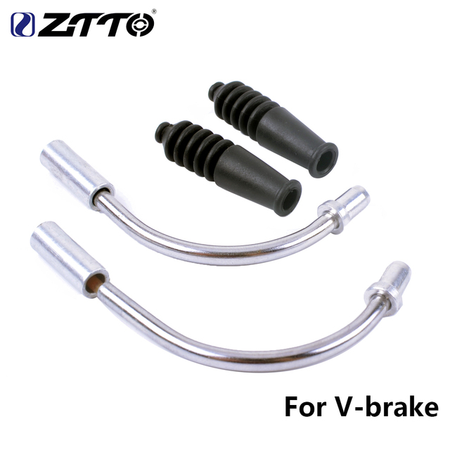 Zestaw 4 akcesoriów rowerowych MTB ZTTO V-Brake: przewód hamulcowy, zagięte rurki, plastikowe osłony i ochraniacze - Wianko - 1