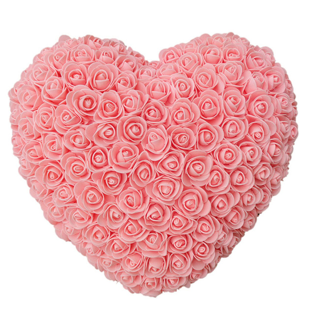 Sztuczna róża w kształcie serca, idealna dekoracja na ślub, walentynki, prezent urodzinowy czy na Boże Narodzenie dla dziewczyny - róży niedźwiedzia - Wianko - 17