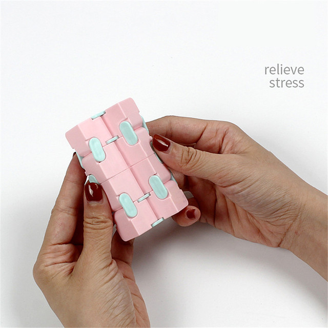 Składane bloki Infinity Cube flamastry Macaron - zabawka antystresowa dla dzieci i dorosłych z autyzmem i ADHD - 2021 - Wianko - 5