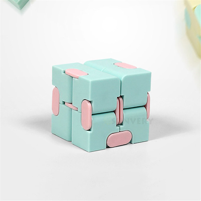 Składane bloki Infinity Cube flamastry Macaron - zabawka antystresowa dla dzieci i dorosłych z autyzmem i ADHD - 2021 - Wianko - 6