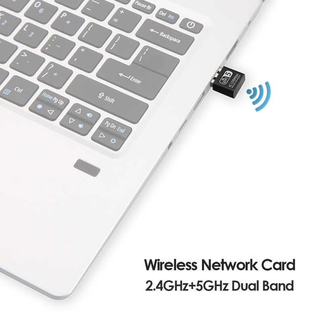 Bezprzewodowy Adapter WiFi USB dwuzakresowy 2.4G/5G WD-4609AC 1200 mb/s - Wianko - 8