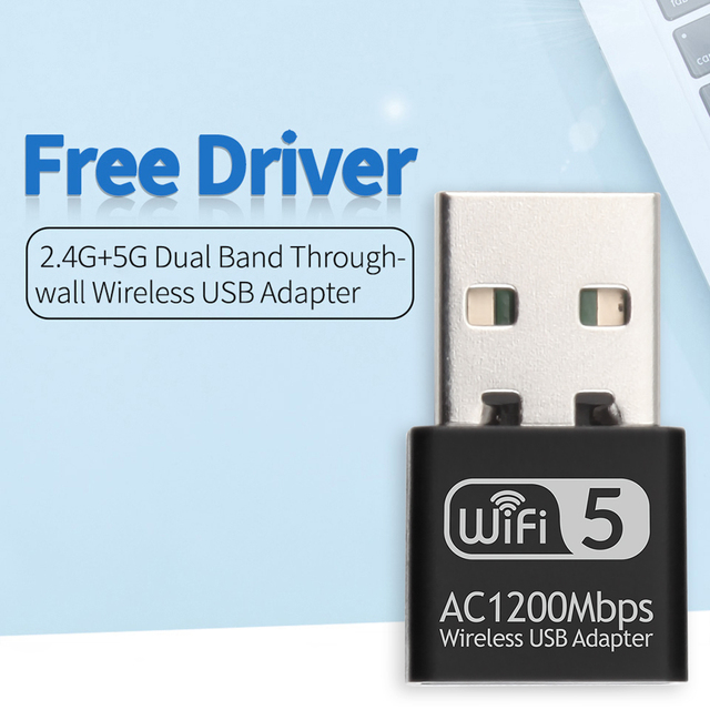 Bezprzewodowy Adapter WiFi USB dwuzakresowy 2.4G/5G WD-4609AC 1200 mb/s - Wianko - 6