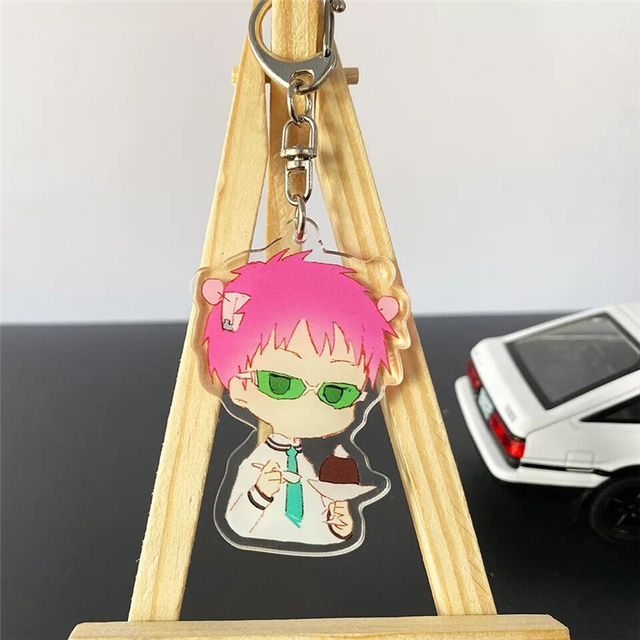 Breloczek akrylowy z dwustronnymi figurkami Anime Saiki Kusuo - Wianko - 4