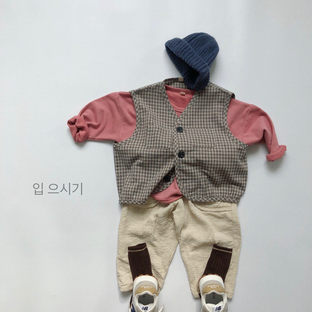 Spodnie dziecięce w nowym stylu: Jesień 2021, niemowlęce, chłopcy, dziewczynki, długie, bawełniane, luźne, rzepy, jednolity kolor - Wianko - 14