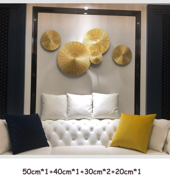 Dekoracyjne drewniane malowidło ścienne 3D - luksusowa restauracja, złota ręcznie wykonana ozdoba do wnętrza domu i gadżet na sofę - Wianko - 11