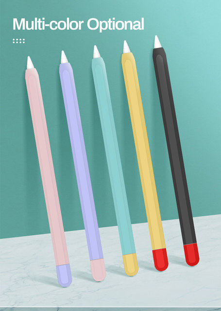 Miękkie antypoślizgowe etui silikonowe do Apple Pencil 2, kolorowe - Wianko - 8