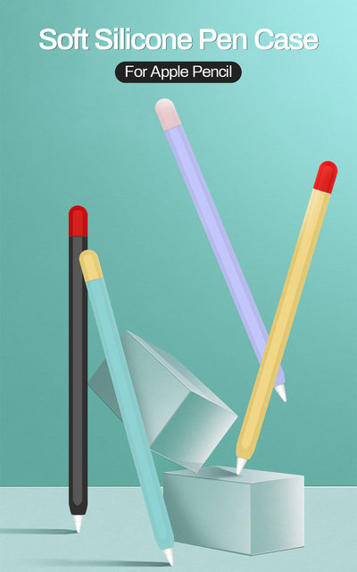 Miękkie antypoślizgowe etui silikonowe do Apple Pencil 2, kolorowe - Wianko - 1