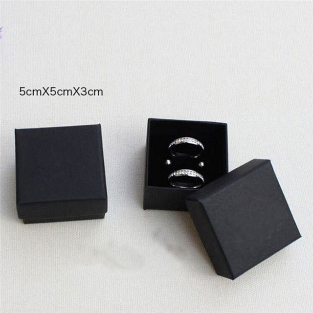 Pudełka do pakowania biżuterii - czarne, 6 rozmiarów - Wianko - 33