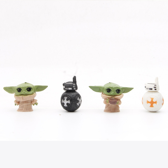 Zestaw 14 lalak Star Wars 4cm: Yoda, Luke Skywalker, BB8, Darth Vader, Imperial szturmowiec - prezenty dla dzieci - Wianko - 5