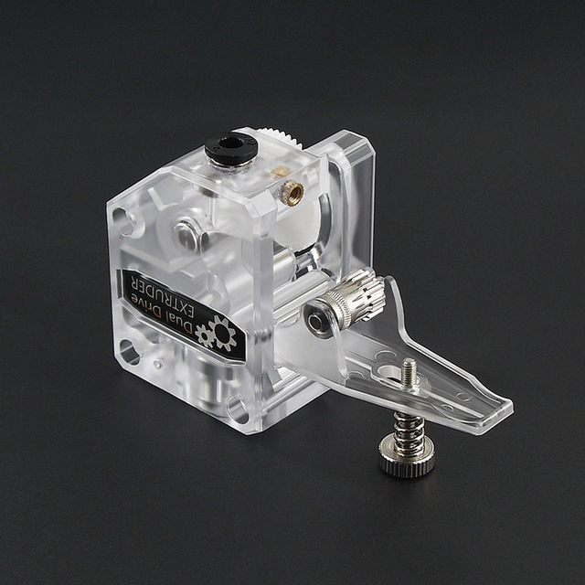 Akcesoria do drukarek 3D: przezroczyste wytłaczarki redukcyjne BMG miękkie materiały eksploatacyjne podwójne koło zębate daleki zasięg - uniwersalne - Wianko - 5