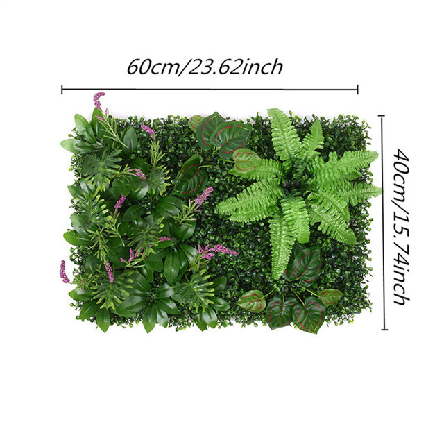 Zielona sztuczna roślina begonia z liśćmi i kwiatami - dekoracja ściany trawnika DIY do domu i wesel - Wianko - 5