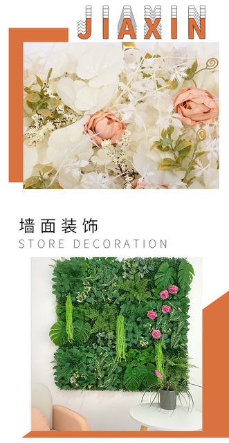 Zielona sztuczna roślina begonia z liśćmi i kwiatami - dekoracja ściany trawnika DIY do domu i wesel - Wianko - 8