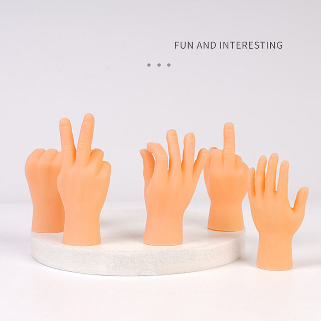 Zestaw kreatywnych zabawek na palec - Cartoon Funny Finger Hands. Idealny prezent na Halloween - Wianko - 12