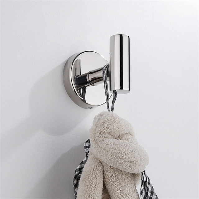 Hak na szlafrok 304 stal nierdzewna do drzwi lub ściany - metalowy uchwyt na ręcznik łazienkowy lub ubrania do kuchni - Wianko - 5