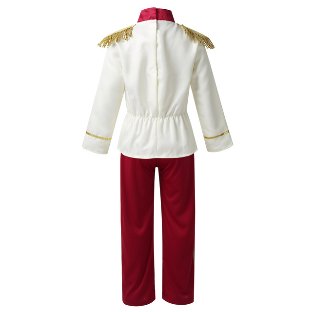 Kostium księcia średniowiecznego dla chłopców - top z długimi rękawami i spodnie w stylu Cosplay na Halloween - Wianko - 9