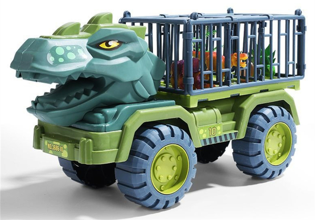 Dinozaur Transport Dinozaurów w Samochodzie - Pojazd transportowy i zestaw do zabawy dla chłopców - Wianko - 2