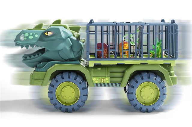 Dinozaur Transport Dinozaurów w Samochodzie - Pojazd transportowy i zestaw do zabawy dla chłopców - Wianko - 3