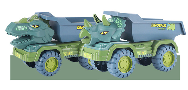 Dinozaur Transport Dinozaurów w Samochodzie - Pojazd transportowy i zestaw do zabawy dla chłopców - Wianko - 11