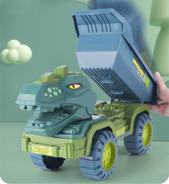 Dinozaur Transport Dinozaurów w Samochodzie - Pojazd transportowy i zestaw do zabawy dla chłopców - Wianko - 8