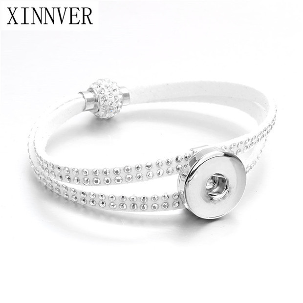 Bransoletka SNAP XINNVER - Biżuteria kryształowa z magnesem, zatrzask metalowy 18mm - Wianko - 6