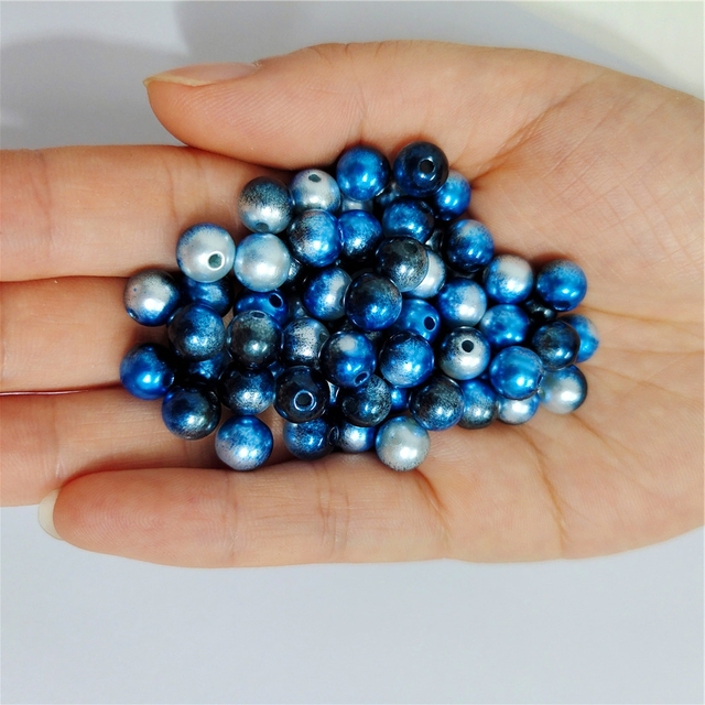 Plastikowe perły Syrenka kolor 3mm-12mm imitacja tęczy do rękodzieła i biżuterii - koraliki odzieżowe - Wianko - 2