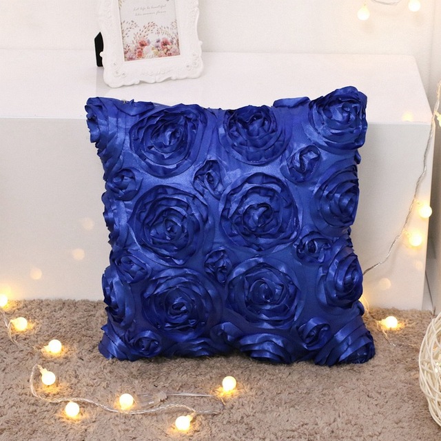 Poduszka etui na poduszkę 3D Rose Flower o wymiarach 40x40 cm - Fantazyjny prezent ślubny w miękkim czerwonym obiciu dla Hotelu - Wianko - 29